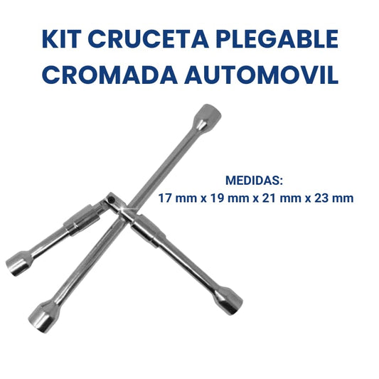 CRUCETA PLEGABLE CROMADA